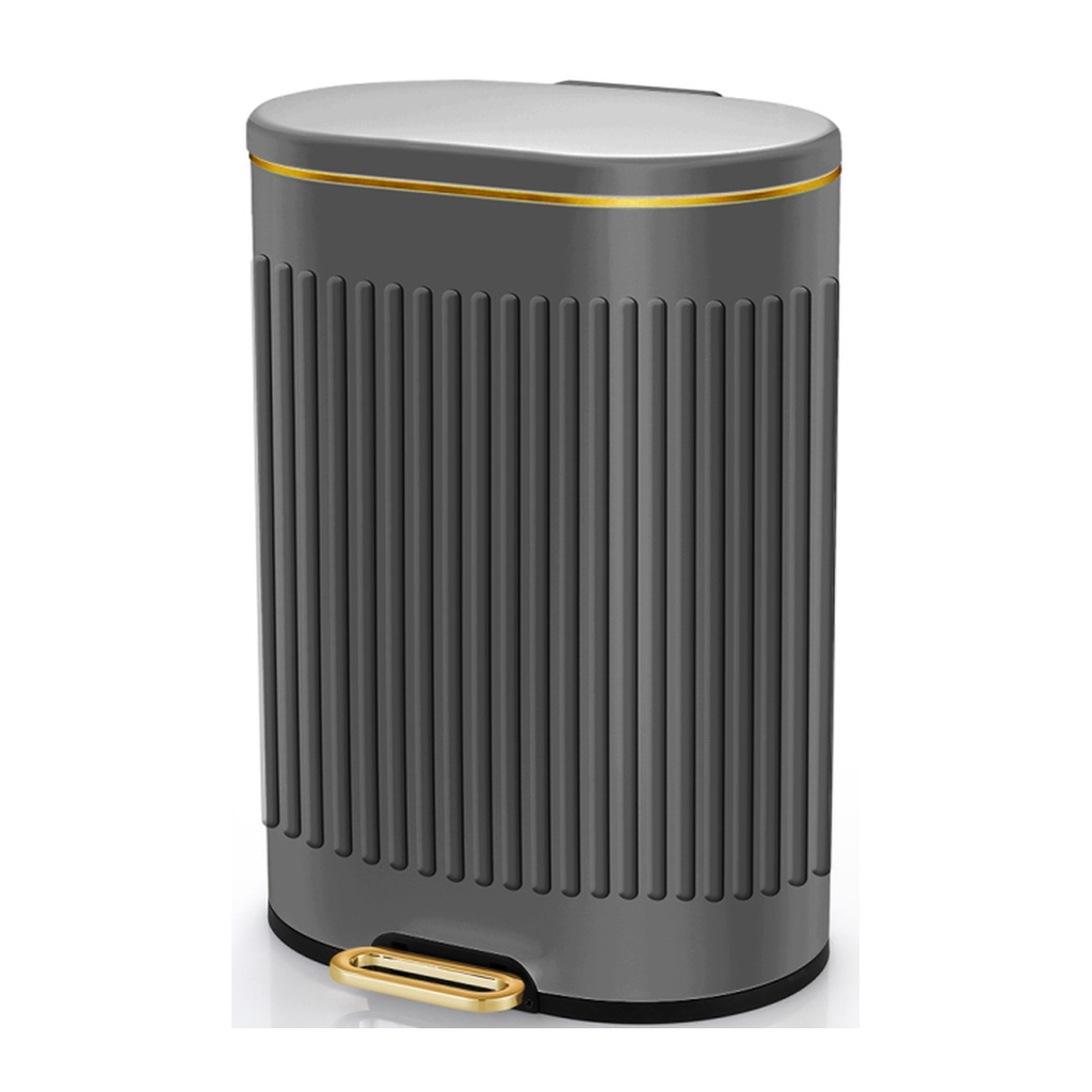 6L-12L Oval Stainless Steel Pedal Trash Can | GLOBALIS