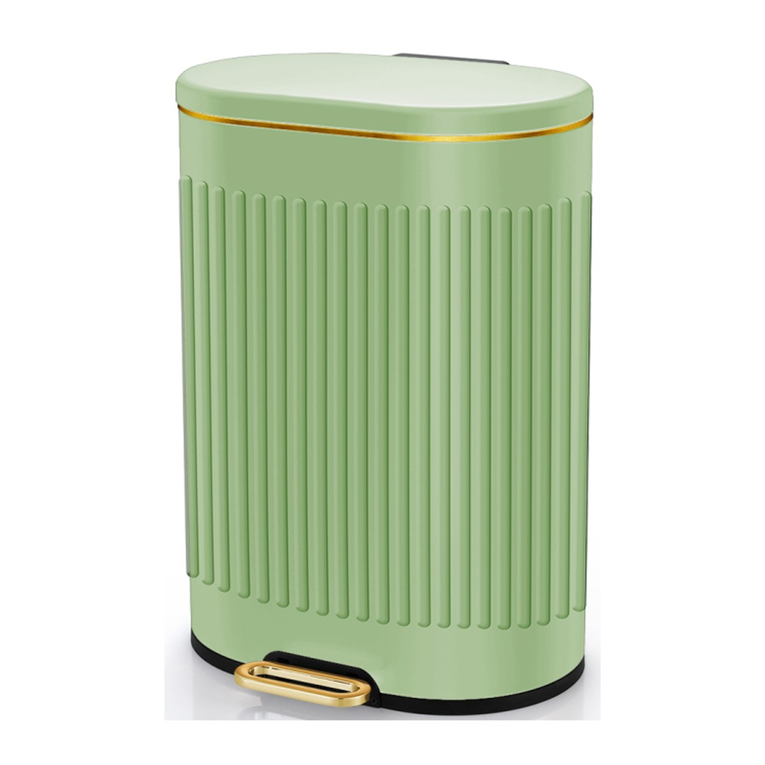 6L-12L Oval Stainless Steel Pedal Trash Can | GLOBALIS