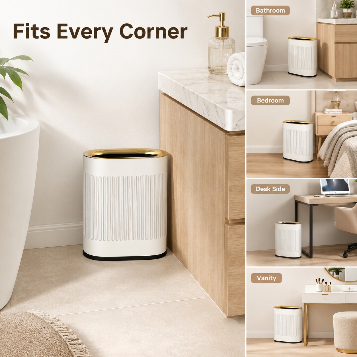 6L-12L Oval Open Top Trash Can | GLOBALIS
