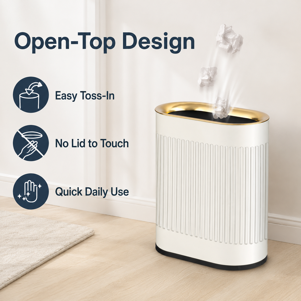 6L-12L Oval Open Top Trash Can | GLOBALIS