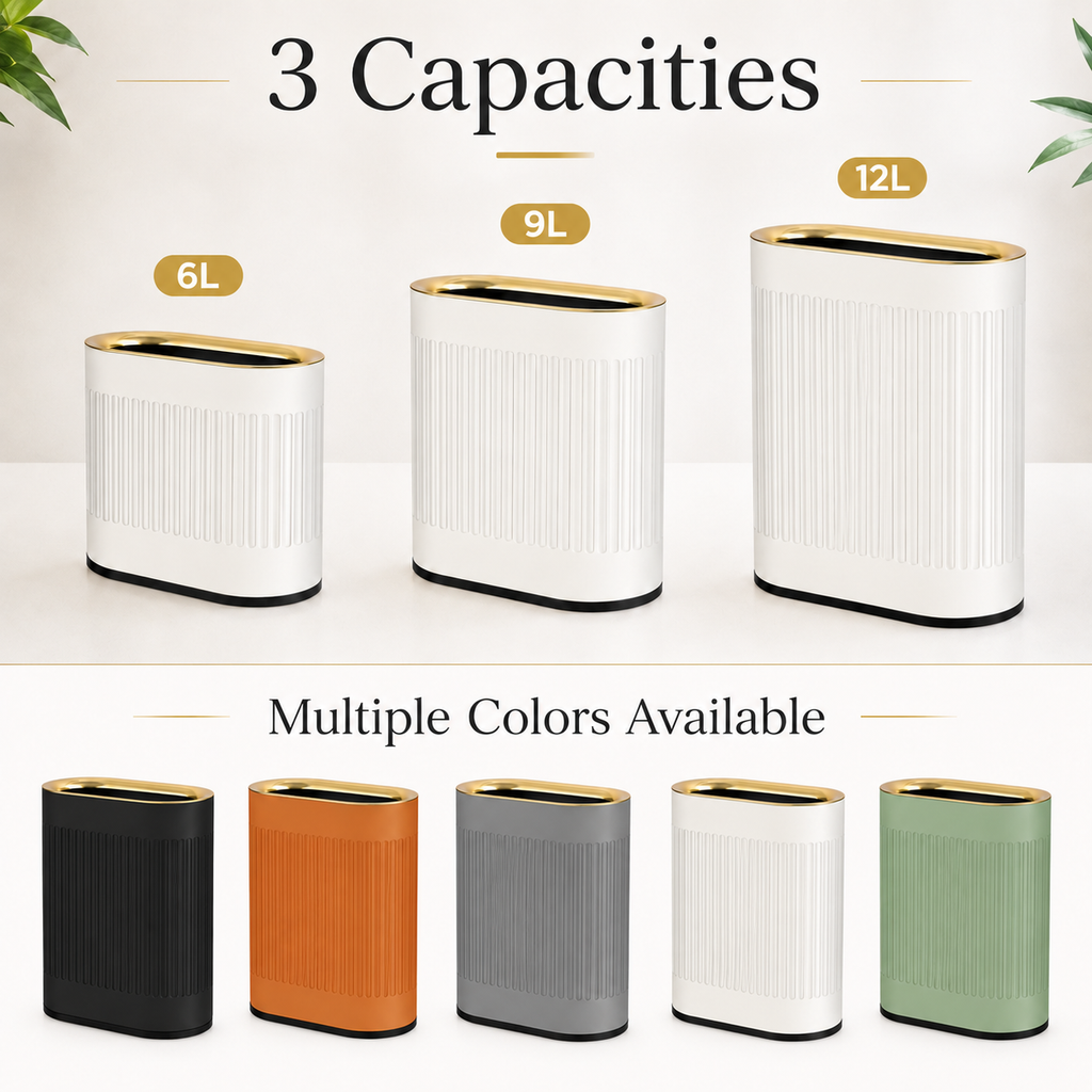 6L-12L Oval Open Top Trash Can | GLOBALIS