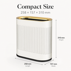 6L-12L Oval Open Top Trash Can | GLOBALIS