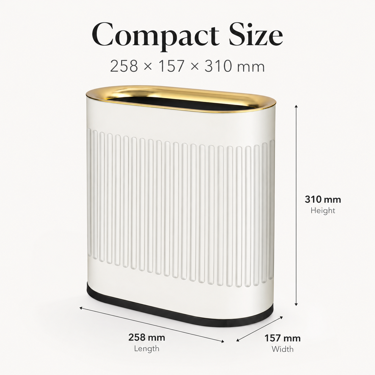 6L-12L Oval Open Top Trash Can | GLOBALIS