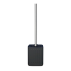 Embossed Toilet Brush and Holder with Stainless Steel Handle