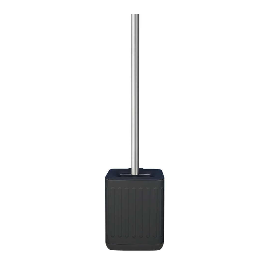 Embossed Toilet Brush and Holder with Stainless Steel Handle