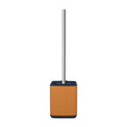 Embossed Toilet Brush and Holder with Stainless Steel Handle