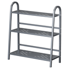 gray 3-tier freestanding metal storage rack
