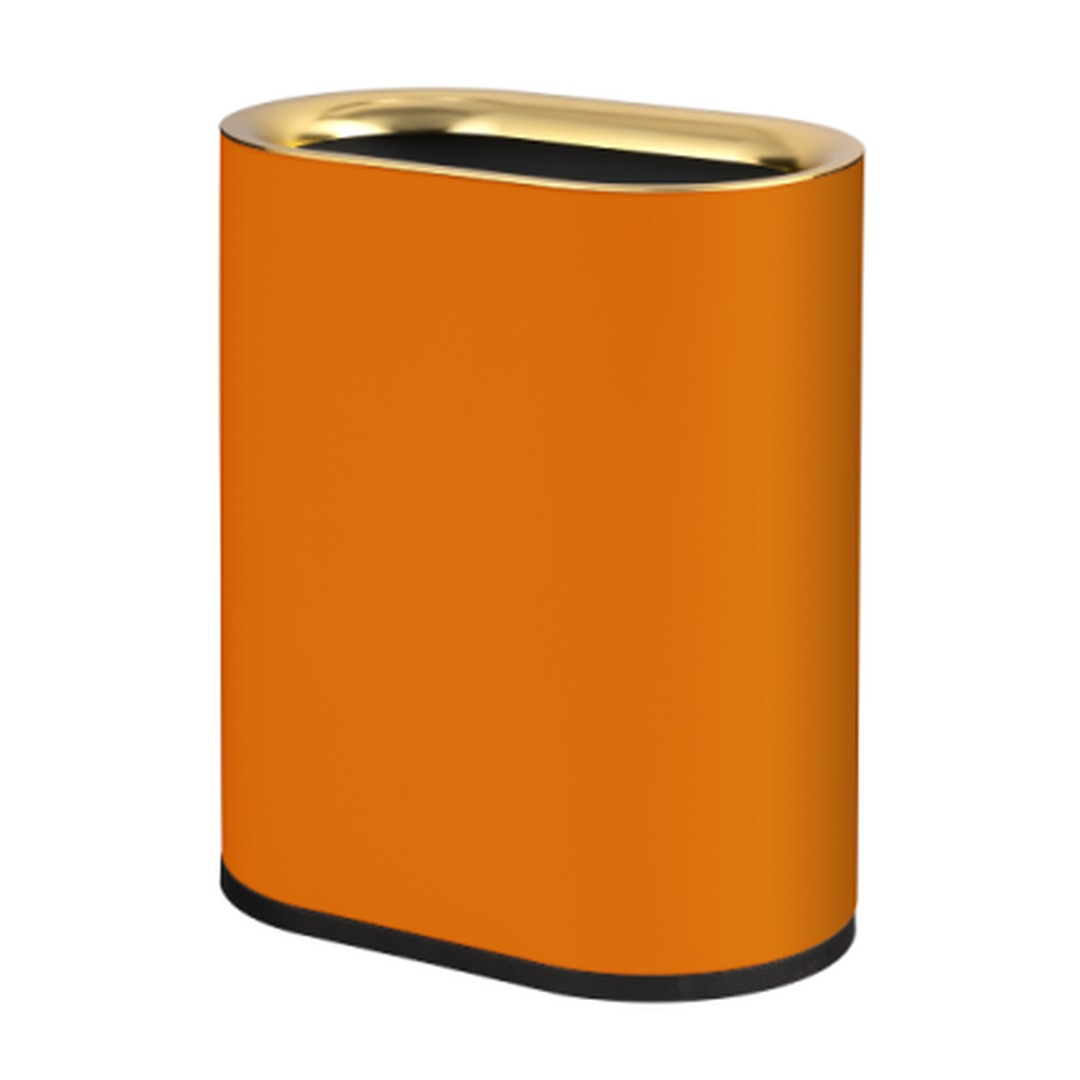 orange oval open top wastebasket 6L-12L color option