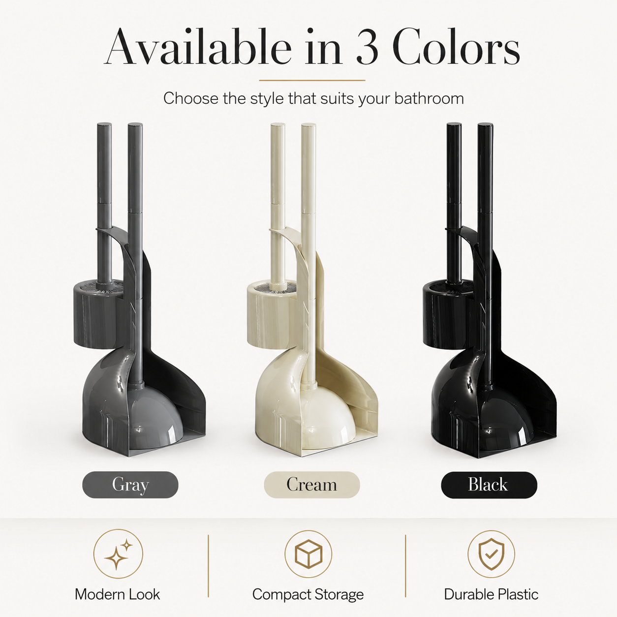 plastic toilet brush holder for bathroom cleaning tools