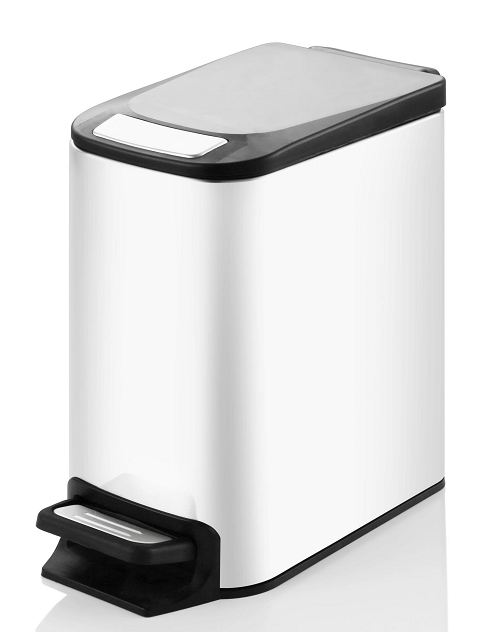 KSSKSS 6L Compact Foot Pedal Trash Can for Home | GLOBALIS