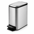 KSSKSS 6L Compact Foot Pedal Trash Can for Home | GLOBALIS
