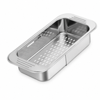 304 Stainless Steel Over-the-Sink Colander Basket | GLOBALIS