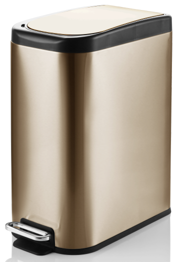 KSSKSS 10L-15L Stainless Steel Pedal Trash Can | GLOBALIS