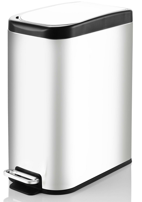 KSSKSS 10L-15L Stainless Steel Pedal Trash Can | GLOBALIS