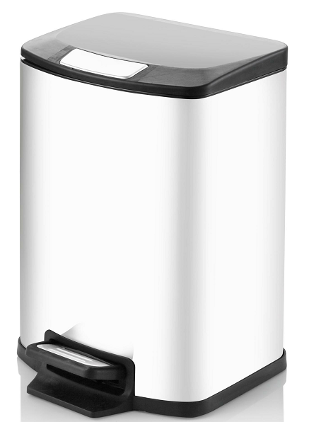 Square Soft-Close Pedal Trash Can, 5L–12L | GLOBALIS