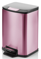 Square Soft-Close Pedal Trash Can, 5L–12L | GLOBALIS