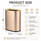 6L-12L oval open top stainless steel trash can use and packaging guide
