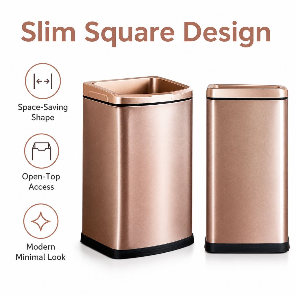 KSSKSS Open-Top Wastebasket, 7L-12L | GLOBALIS