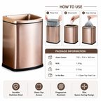 KSSKSS Open-Top Wastebasket, 7L-12L | GLOBALIS