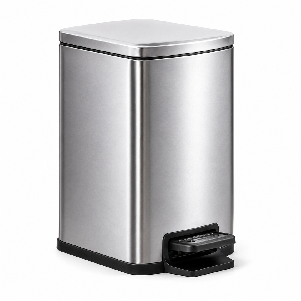 Stainless Steel Pedal Trash Can, 5L-12L | GLOBALIS