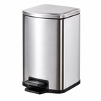 Stainless Steel Pedal Trash Can, 5L-12L | GLOBALIS